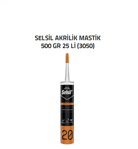 AKRİLİK MASTİK BEYAZ - SELSİL (500gr) (K-25)